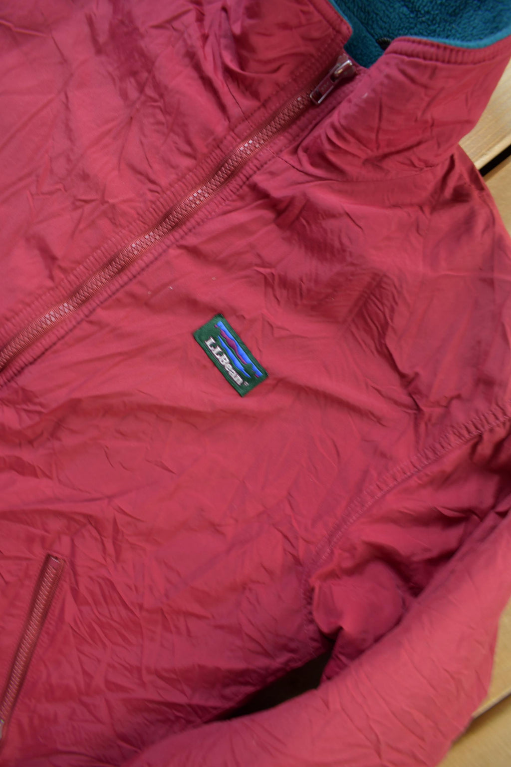 Vintage 1990s LL Bean Fleece Lined Warm Up Jacket