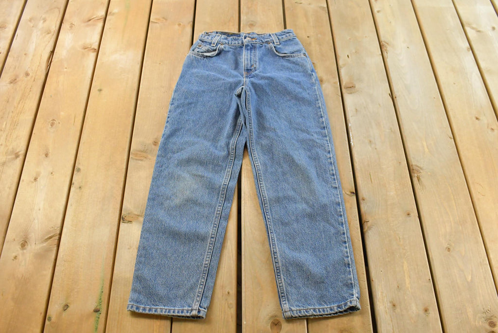 Vintage 1990s Levi's 550 Regular Fit Denim Blue Jeans Size 22 x 24.5 / 90s Levi's / Distressed Sun Faded Jeans / Streetwear