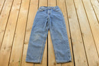 Vintage 1990s Levi's 550 Regular Fit Denim Blue Jeans Size 22 x 24.5 / 90s Levi's / Distressed Sun Faded Jeans / Streetwear