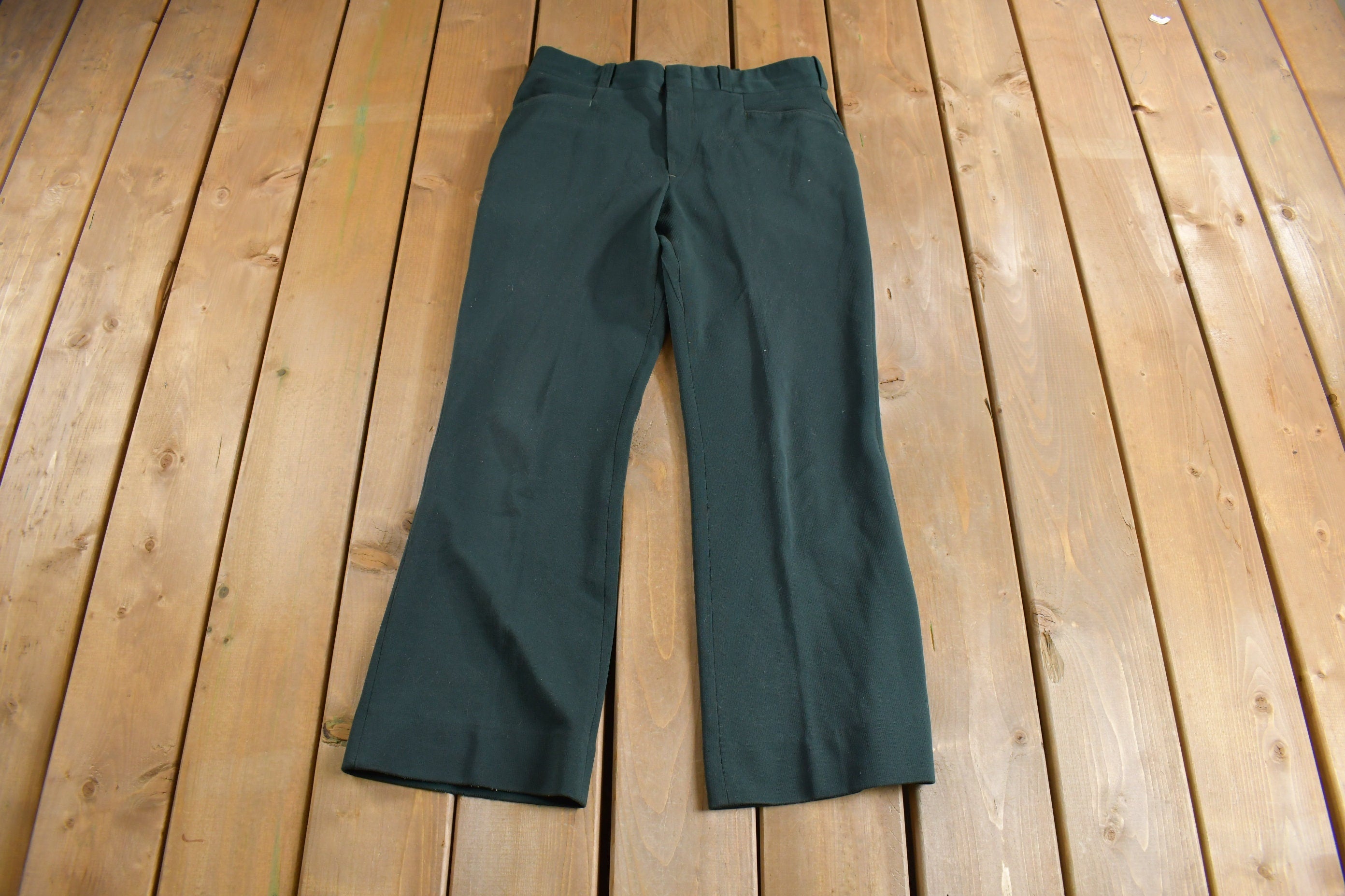 Vintage 1970s Sears Mens Store Pleated Trousers Size 32 x 28