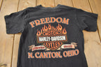Vintage 2000 Harley Davidson Motorcycles N. Canton Ohio Freedom Graphic T-Shirt