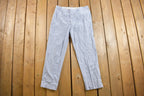Vintage 1970s Pleated Striped Trousers Size 34 x 29