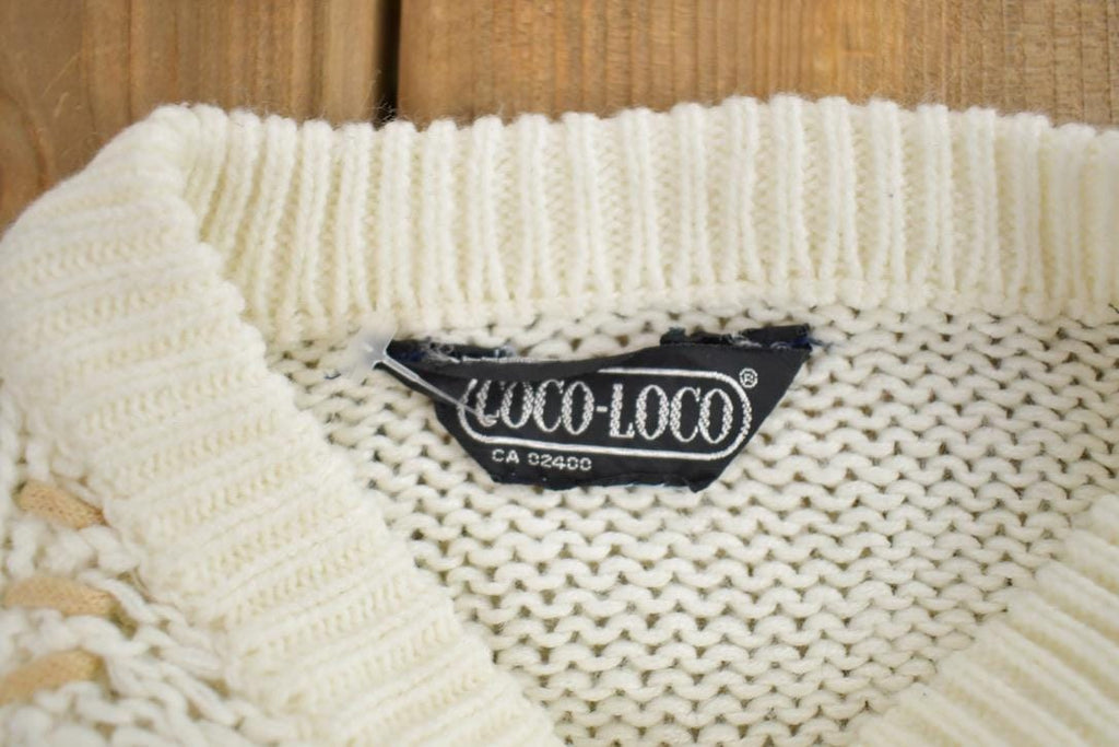 Vintage 1990s Coco Loco Loose Knit Crewneck Sweater
