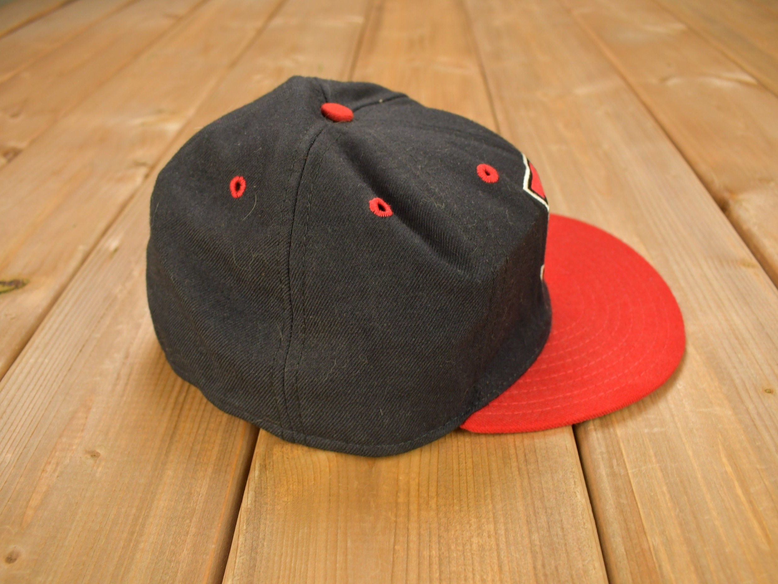 Vintage 1990s Lansing Lugnuts New Era 5950 Fitted Hat Size 7 3