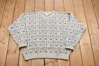Vintage St. Johns Bay Plaid Knitted Sweater