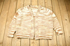 Vintage 1960s Striped Shall Cardigan Sweater