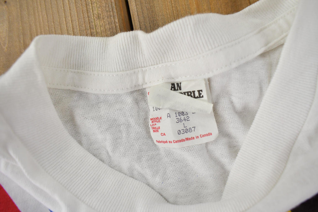 Vintage 1995 The Who Tommy Pinball Wizard AOP Graphic Single Stitch Band Tee Made in Canada