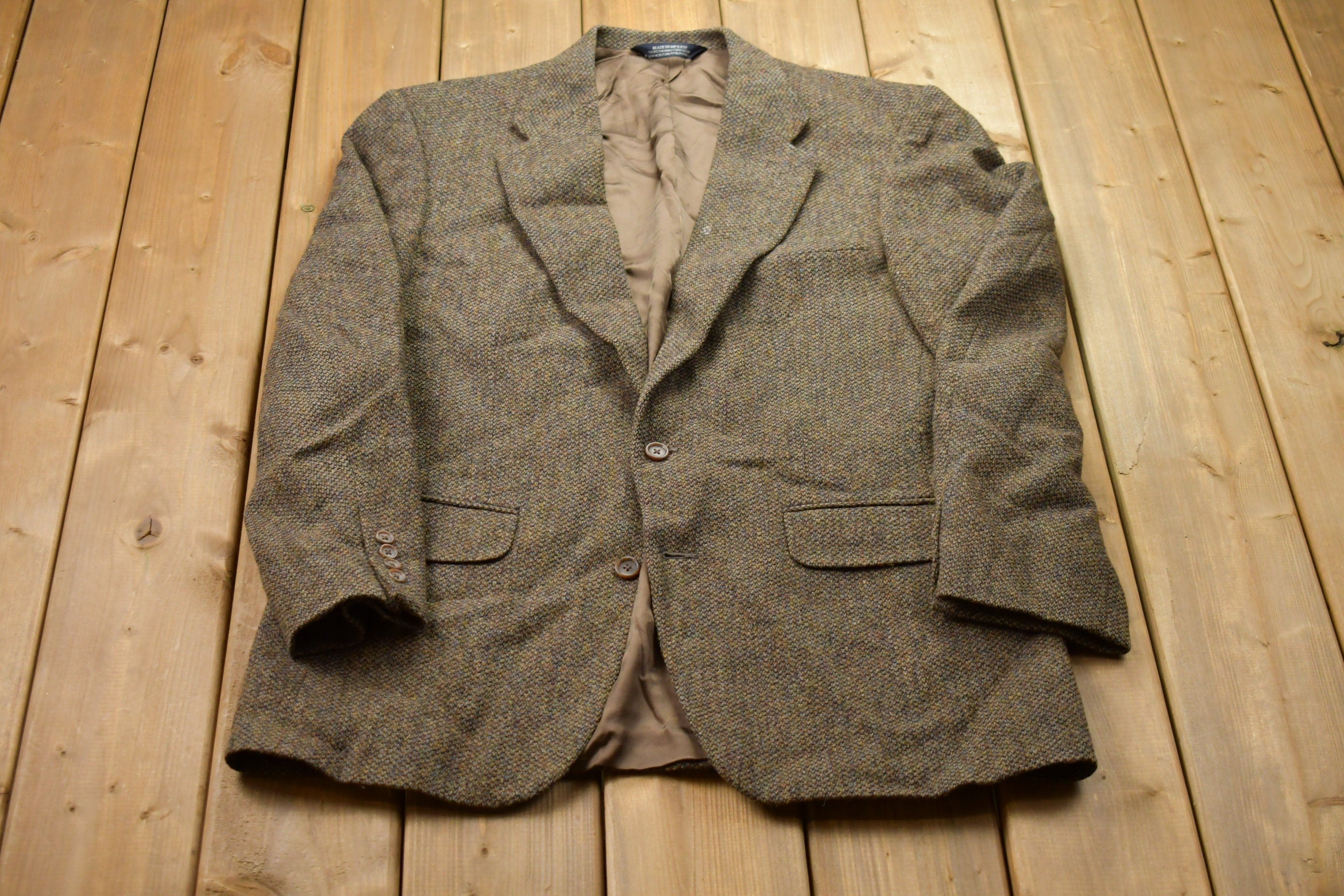Vintage 1990s 100% Wool Blazer Jacket
