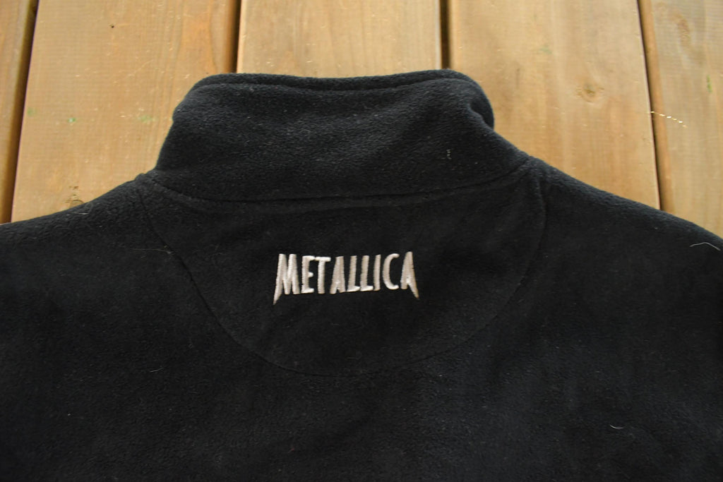 Vintage 1994 Metallica Ninja Star Full Zip Fleece Sweater Men's XL