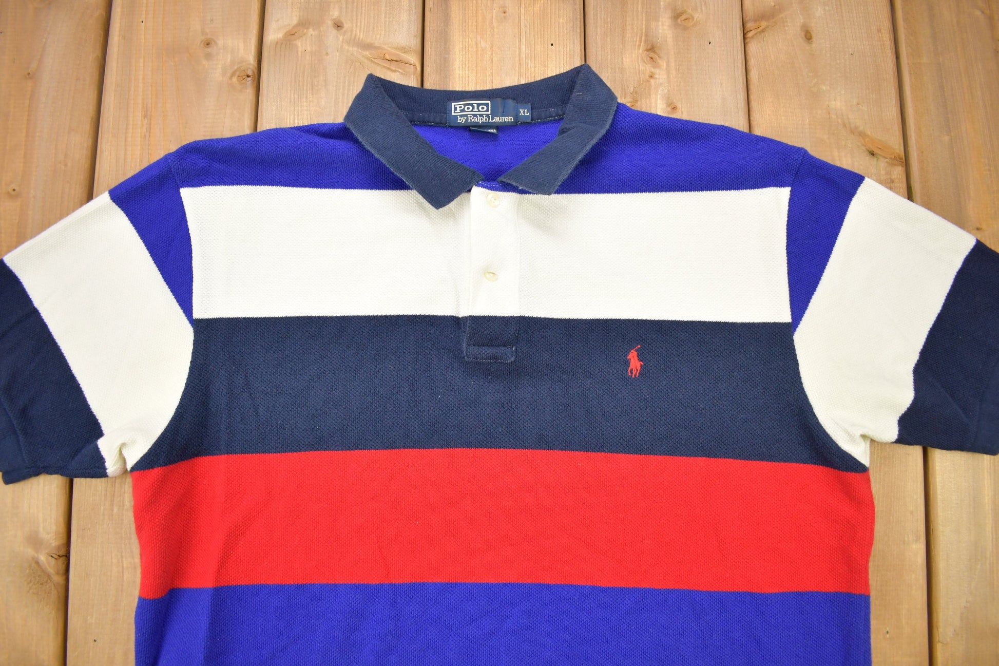 Vintage 1990s Polo Ralph Lauren Striped Polo Shirt