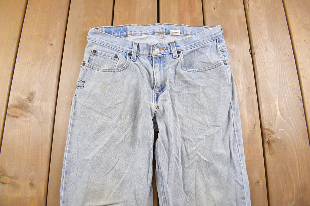 Vintage 1990s Levi's 550 Red Tab Distressed Jeans Size 32 x 27