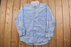 Vintage 1990s Perry Ellis Portfolio Denim Button Up Shirt