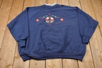 Vintage 1990s Gopher Sport Nautical Graphic Raglan Crewneck Sweatshirt