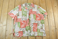 Vintage 1990s Floral Checkered Button Up Shirt