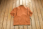 Vintage 1990s Orange And Solid Beige Reversible Jacket