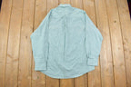 Vintage 1990s Plain Simple Button Up Long Sleeve Shirt