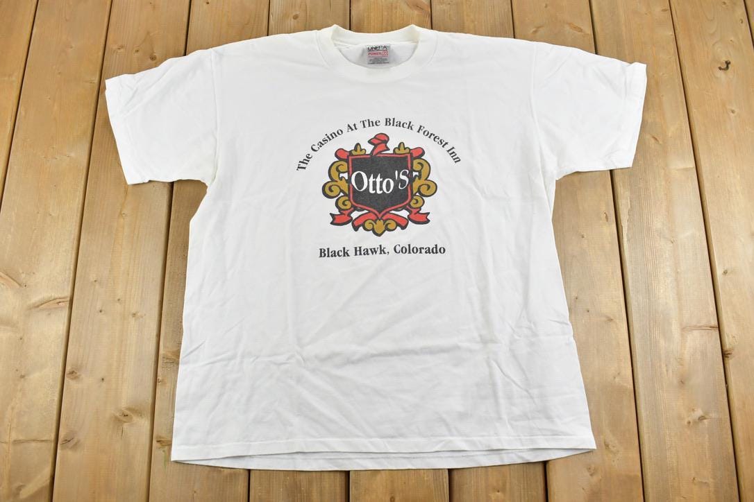 Vintage 1990s Otto's Black Hawk Colorado Souvenir T-Shirt