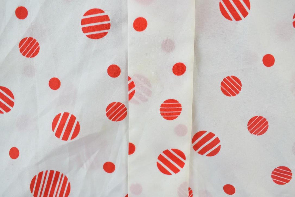 Vintage 1960s Judy Bond polka Dot Button Up Shirt