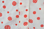 Vintage 1960s Judy Bond polka Dot Button Up Shirt