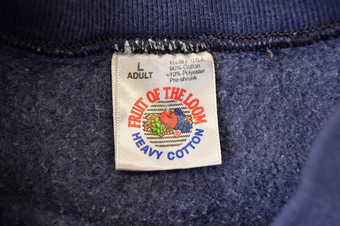 Vintage 1990s Kananaskis Canadian Rockies Embroidered Crewneck Sweatshirt Men's L