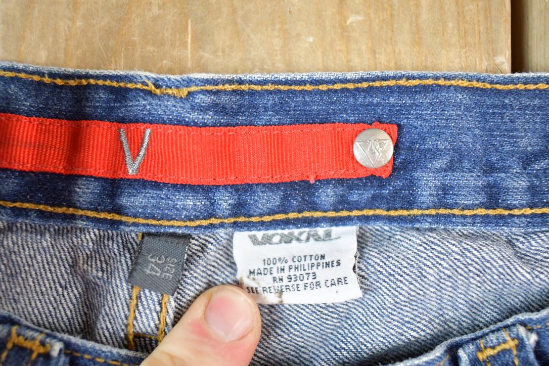Vintage 1990s Vokal Hip Hop Baggy Denim Jean Shorts Size 34 x 11
