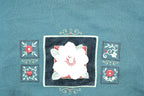 Vintage 1990s Floral Double Collared Cute Crewneck Sweater
