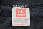 Vintage 1990s Black Hanes Crewneck Sweatshirt