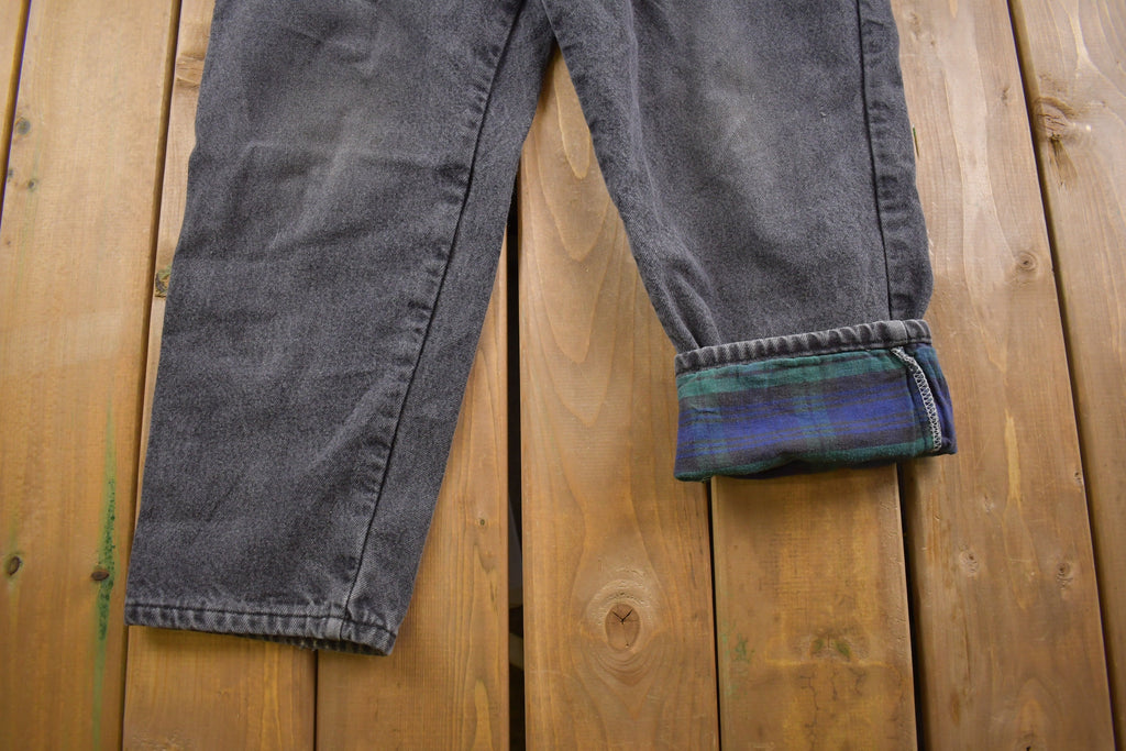 Vintage 1990's Unbranded Lined Jeans  Made in USA  American Vintage  Basic Clothing  Warm Pants  Streetwear Fashion  Vintage Pants