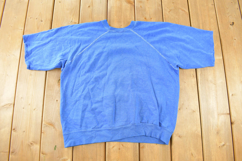 Vintage 1980s Blank Boxy Short Sleeve Crewneck Sweatshirt Men's XS