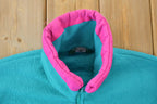 Vintage 1990s Cabin Creek Neon Collar Fleece Sweater