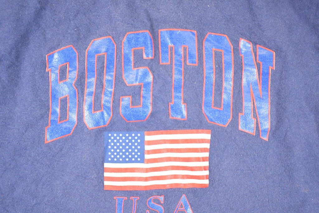 Vintage 1990s Boston USA Souvenir Travel T-Shirt Men's L