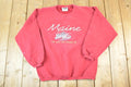 Vintage 1990s Maine The Way Life Should Be Crewneck Sweatshirt Mens S