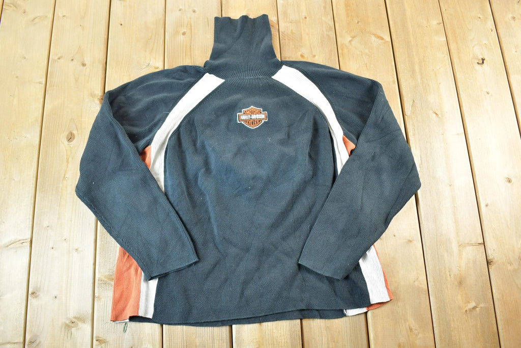Vintage 1990s Harley Davidson Knit Crewneck Sweater Womens M