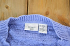 Vintage 1990s Summit Hill Cable Knit Perfect Mild Distress Cardigan Sweater Made In USA