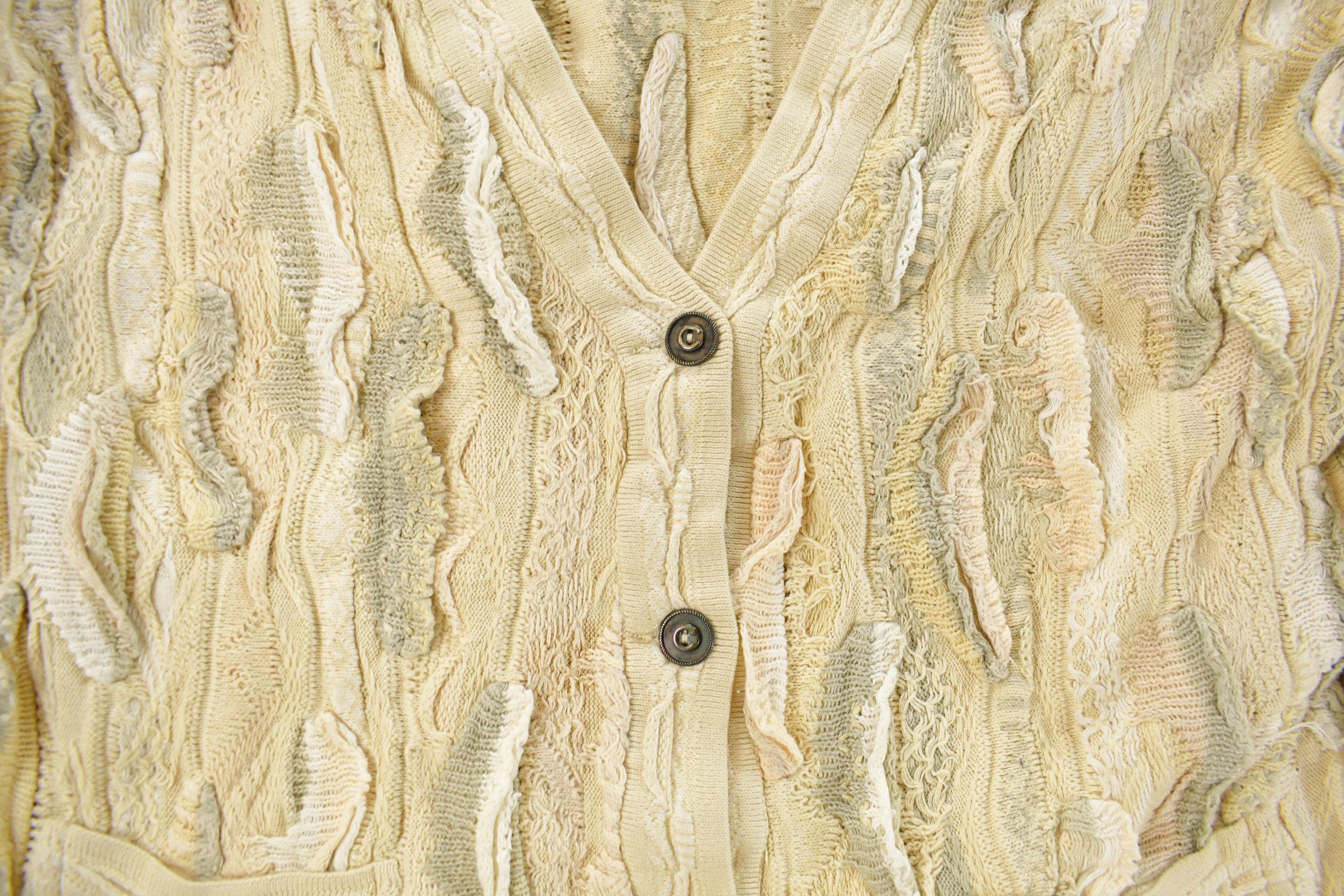 Vintage Coogi Australia 3D Cable Knit Cardigan Sweater Women's Medium