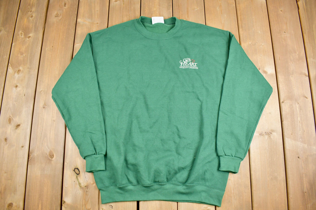 Vintage 1990s I Got Heart Award Winner Graphic Crewneck Sweatshirt