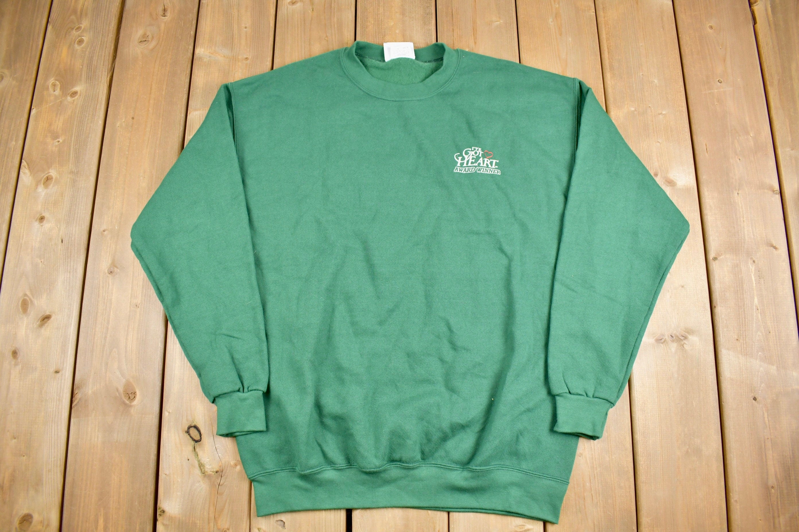 Vintage 1990s I Got Heart Award Winner Graphic Crewneck Sweatshirt