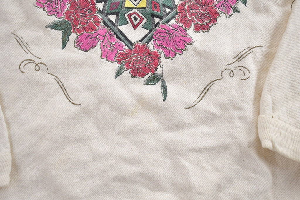 Vintage 1990s Cute Floral Crewneck Sweater