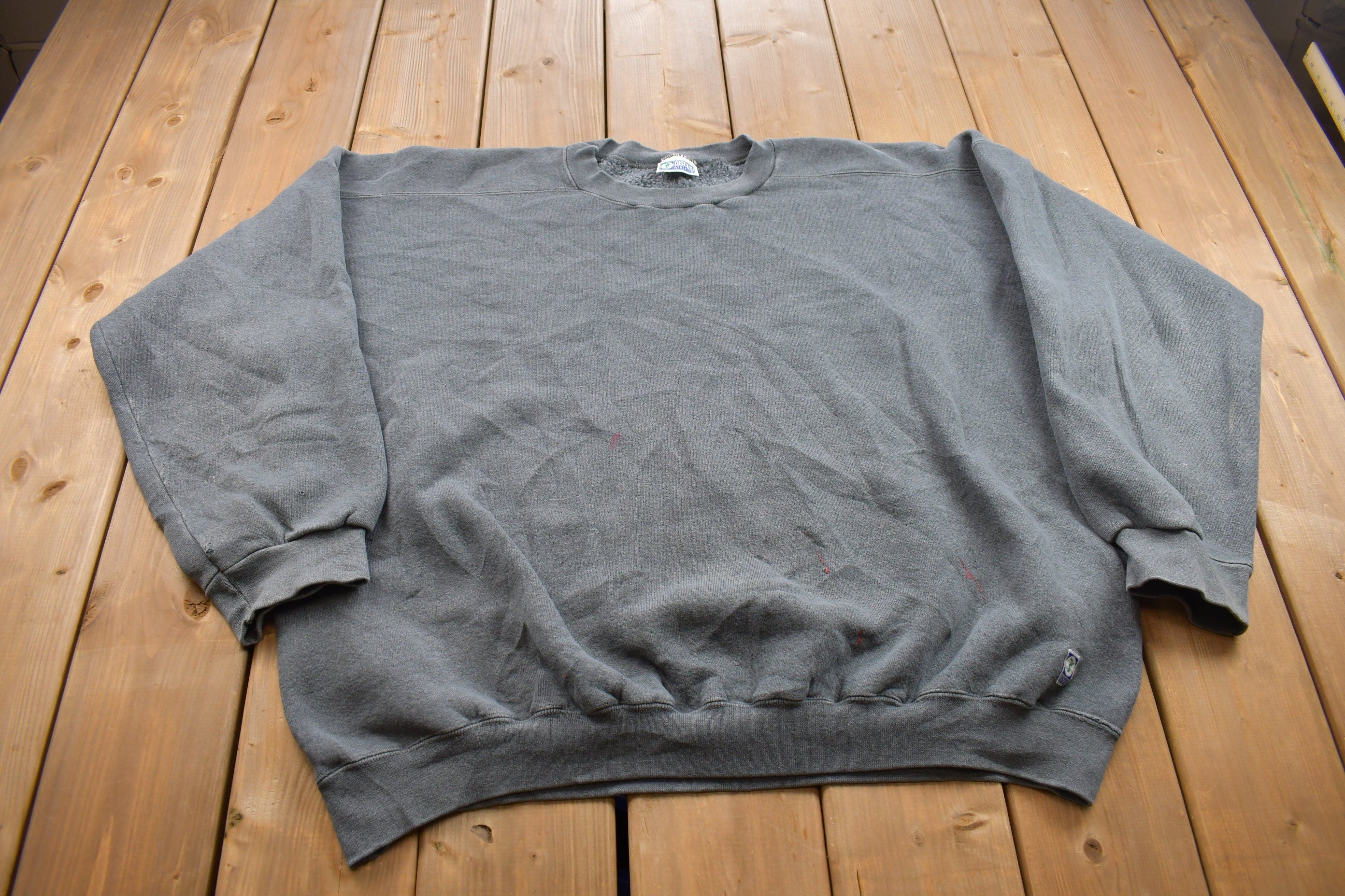 Vintage 1990s Discus Athletic Stained Paint Splattered Crewneck Sweatshirt  90s Crewneck  Made In USA  Essential  Streetwear  90s
