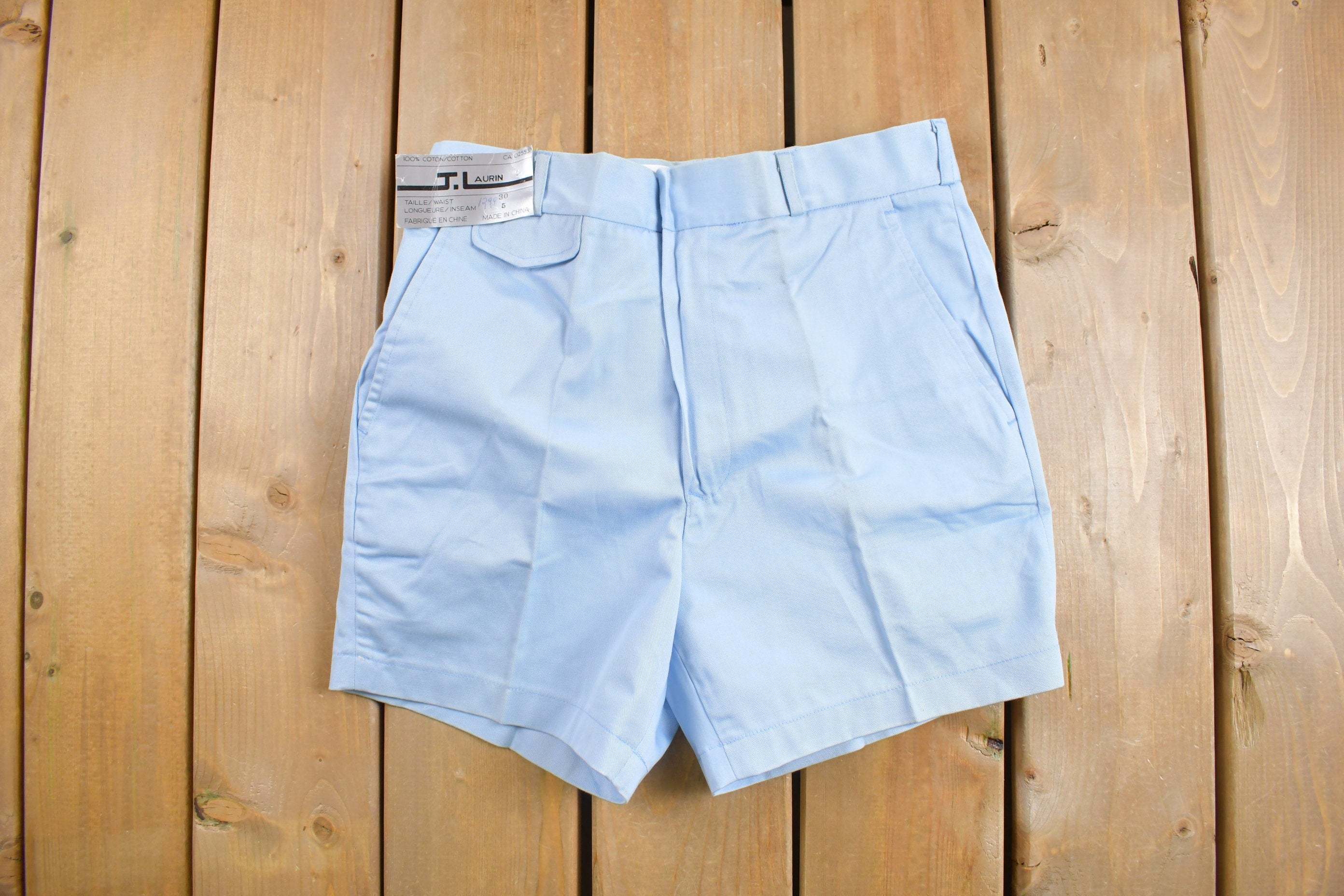 Deadstock Vintage 1980s J Laurin Pleated Shorts 30 x 5