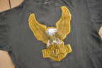 Vintage 1980s Harley Davidson Eagle Graphic T-Shirt Single Stitch