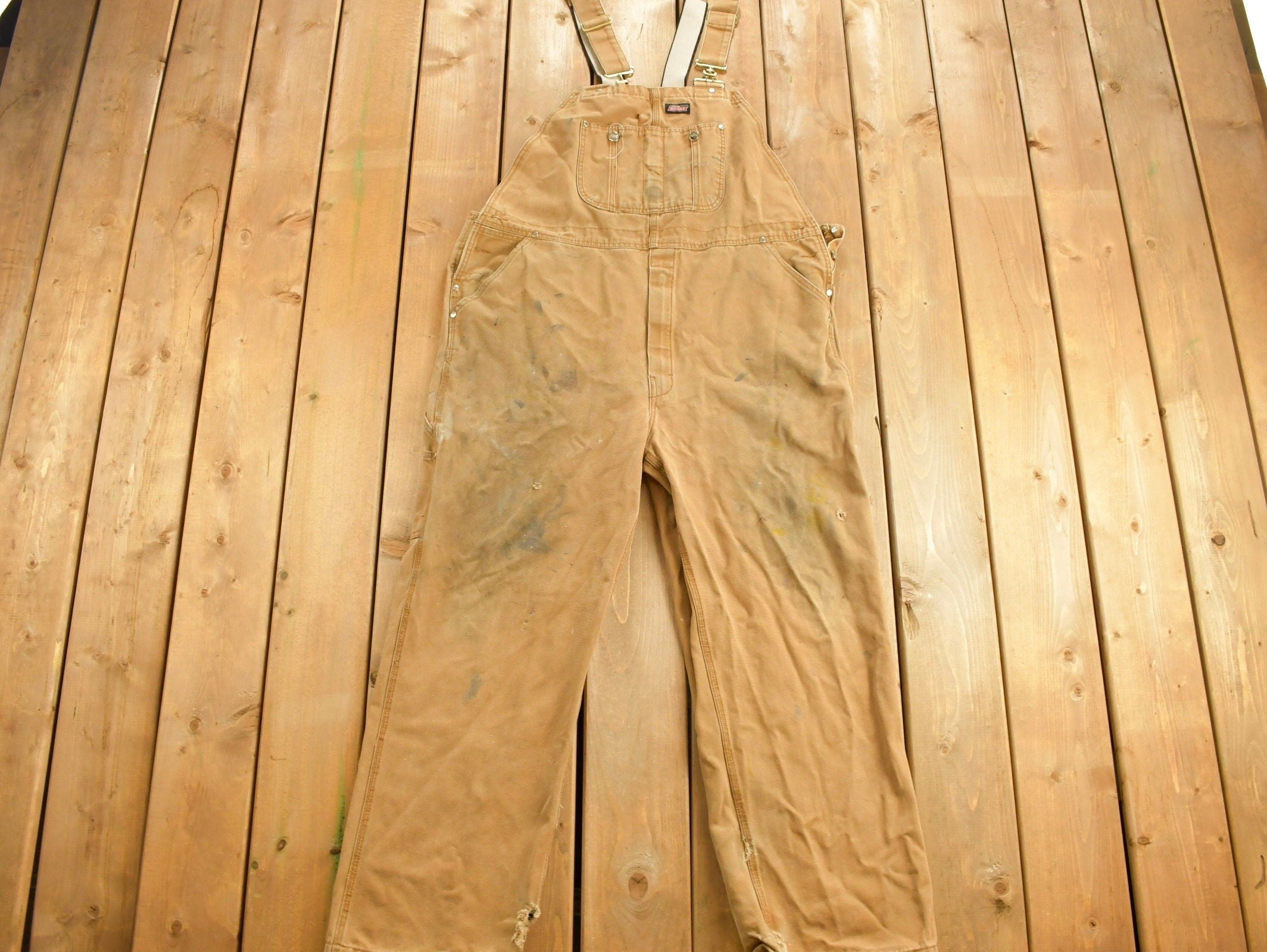 Vintage 1990s Dickies Canvas Overalls size 44 x 29  Vintage Overalls  Streetwear  Vintage Workwear  Dickies