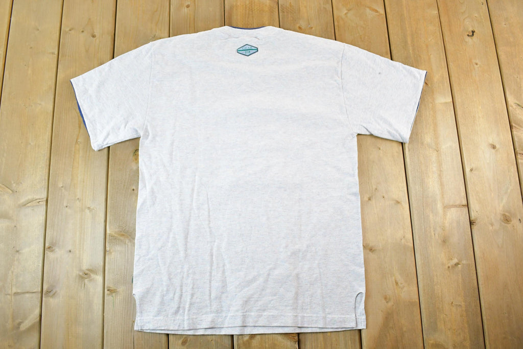 Vintage 1990s Canterbury Downs Double Collar Doubler Sleeve Souvenir T-Shirt Mens Medium Oversized
