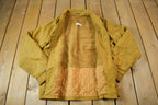 Vintage 1960s Lined Harrington Cropped Jacket General Zipper - Medium