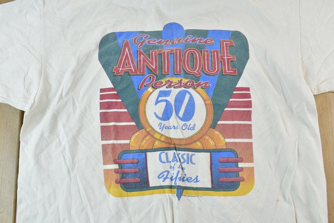 Vintage 1990s Antique 50 Years Old Souvenir T-Shirt