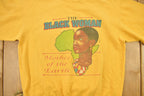 Vintage 1992 Black Woman The Mother Of The Earth Graphic Crewneck