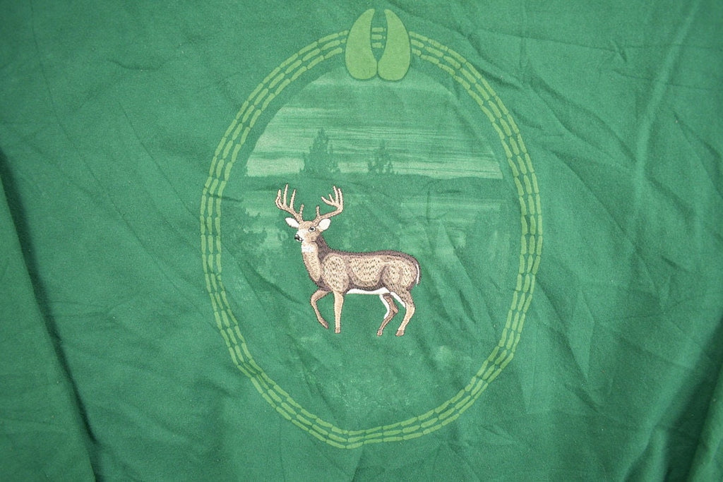 Vintage 1990s Green Deer Crewneck /