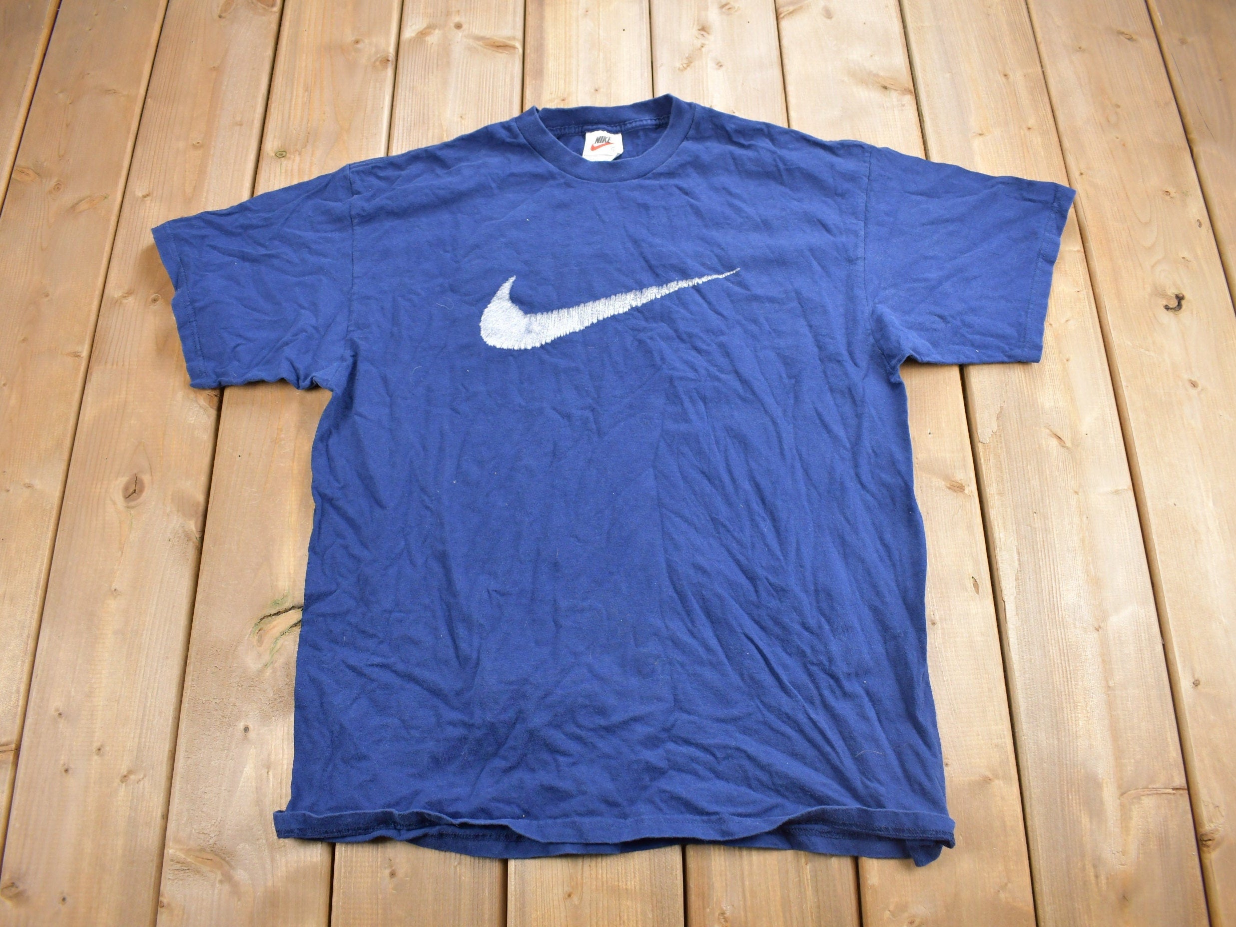 Vintage 1990s Nike Big Swoosh Graphic T-Shirt