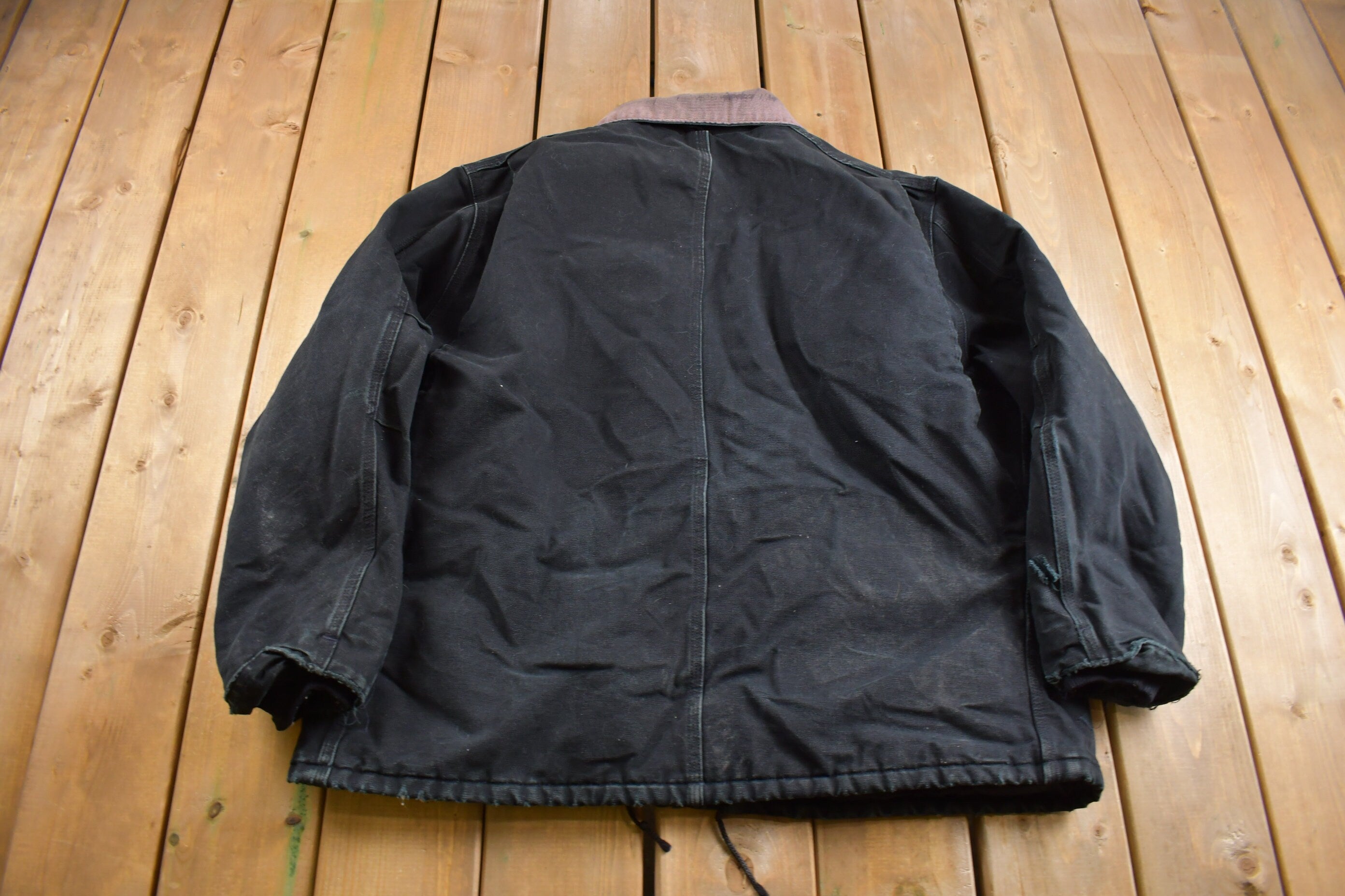 Vintage 1990s Traditional Carhartt Work Coat  Workwear  Vintage Carhartt  Distressed Carhartt