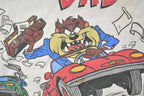 Vintage 1990s Warner Brothers Taz Dad The Road Warrior Graphic T-Shirt